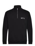 Lass Tech Half-Zip Designers Sweat-shirts & Hoodies Sweat-shirts Black...