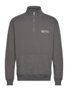 Wblass Tech Half-Zip Designers Sweat-shirts & Hoodies Sweat-shirts Gre...