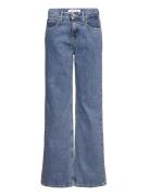 Hr Wide Leg Mid Blue Rigid Bottoms Jeans Wide Jeans Blue Calvin Klein