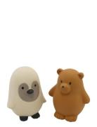 Natural Rubber, Bath Toys, Bear & Owl, 2-Pack Toys Bath & Water Toys B...