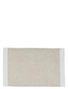 Grid Bath Mat Home Textiles Rugs & Carpets Bath Rugs Beige Mette Ditme...