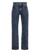 Reg. Straight Visual Blue Black Bottoms Jeans Regular Jeans Blue Calvi...