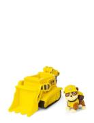 Paw Patrol Basic Vehicle Rubble Toys Playsets & Action Figures Play Se...