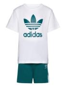 Short Tee Set Sets Sets With Short-sleeved T-shirt White Adidas Origin...