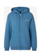 Chloe Zip Hood Tops Sweat-shirts & Hoodies Hoodies Blue Lexington Clot...