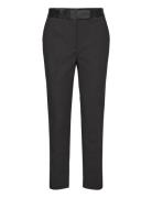 Ankle Length Pants Bottoms Trousers Slim Fit Trousers Black IVY OAK