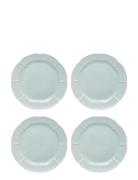 Søholm Solvej Lunch Plate 4 Pcs Home Tableware Plates Dinner Plates Bl...