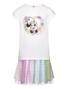 Tshirt & Skirt Sets Sets With Short-sleeved T-shirt Multi/patterned Mi...