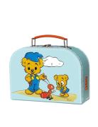 Bamse Pappväska Turkos Home Kids Decor Storage Storage Boxes Multi/pat...