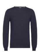 Lyle Merino Crew Neck Sweater Designers Knitwear Round Necks Navy J. L...