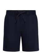 Cotton Linen Short Bottoms Shorts Casual Navy Lyle & Scott