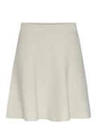 Yasfonny Hw Knit Skirt S. Noos Kort Skjørt White YAS