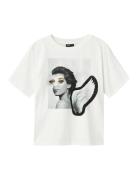 Nlfnora Ss L Top Tops T-shirts Short-sleeved White LMTD