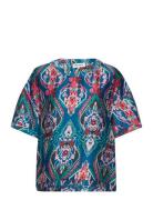 Bendixll Tee 3/4 Tops T-shirts & Tops Short-sleeved Multi/patterned Lo...