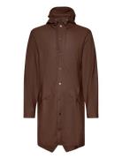 Long Jacket W3 Outerwear Rainwear Rain Coats Brown Rains