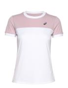 Women Court Ss Top Sport T-shirts & Tops Short-sleeved Pink Asics