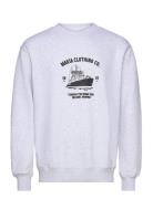 Urho Sweatshirt Tops Sweat-shirts & Hoodies Sweat-shirts Grey Makia