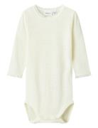 Nbfwang Wool Needle Ls Body Solid Noos Bodies Long-sleeved White Name ...