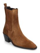 429-Birman Croute Shoes Boots Ankle Boots Ankle Boots With Heel Brown ...