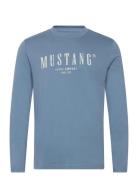 Style Asheville Tops T-shirts Long-sleeved Blue MUSTANG