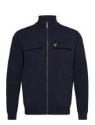 Hybrid Zip Track Jacket Tynn Jakke Navy Lyle & Scott