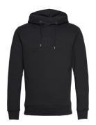 Reg Tonal Shield Hoodie Tops Sweat-shirts & Hoodies Hoodies Black GANT