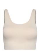 Soft Rib Seamless Crop Top Sport Bras & Tops Sports Bras - All Beige M...