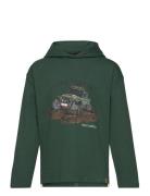 T-Shirt Ls Tops Sweat-shirts & Hoodies Hoodies Green Minymo