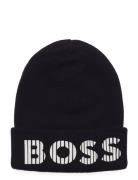 Pull On Hat Accessories Headwear Hats Beanie Black BOSS