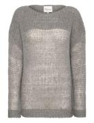 Lingomw Knit Blouse Tops Knitwear Jumpers Grey My Essential Wardrobe