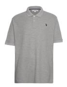 Uspa Polo Alfred Men Tops Polos Short-sleeved Grey U.S. Polo Assn.