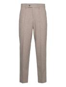 Flannel Wool Blend Formal Pant Bottoms Trousers Formal Beige Lindbergh