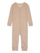 Jumpsuit - Solid Pyjamas Sie Jumpsuit Beige CeLaVi