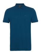 Pio 1 Sport Polos Short-sleeved Blue BOSS