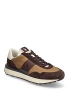 Train 89 Suede-Paneled Sneaker Lave Sneakers Brown Polo Ralph Lauren