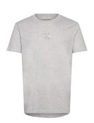 Monologo Tee Tops T-shirts Short-sleeved Grey Calvin Klein Jeans