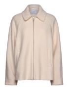 Wool Jacket With Pockets Ulljakke Jakke Cream Mango