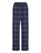 Pyjama Trousers Y D Check Pyjamasbukser Pysjbukser Navy Lindex