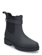 Th Stud Rubberised Rainboot Shoes Chelsea Boots Navy Tommy Hilfiger