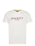 Heritage Classic Tee Tops T-shirts Short-sleeved White Hackett London