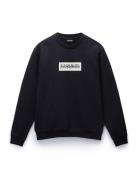 Box Logo Sweatshirt Tops Sweat-shirts & Hoodies Sweat-shirts Black Nap...