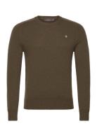 Hertford Ck Tops Knitwear Round Necks Green Morris