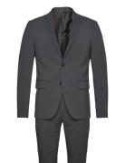 Plain Mens Suit Dress Grey Lindbergh