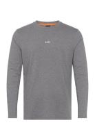 Tchark Tops T-shirts Long-sleeved Grey BOSS