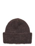 Oma Beanie Accessories Headwear Beanies Brown Becksöndergaard