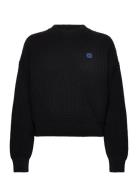 Slogery_B Tops Knitwear Jumpers Black HUGO BLUE