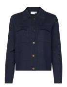 Vicassie L/S Knit Jacket/R Tops Knitwear Cardigans Navy Vila