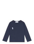 Unisex Shirt Tops T-shirts Long-sleeved T-shirts Navy Gugguu