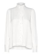 Olivia Blouse Tops Blouses Long-sleeved White MAUD