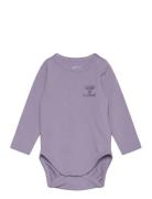 Hmlmino Body L/S Langermet Bodysuit Purple Hummel